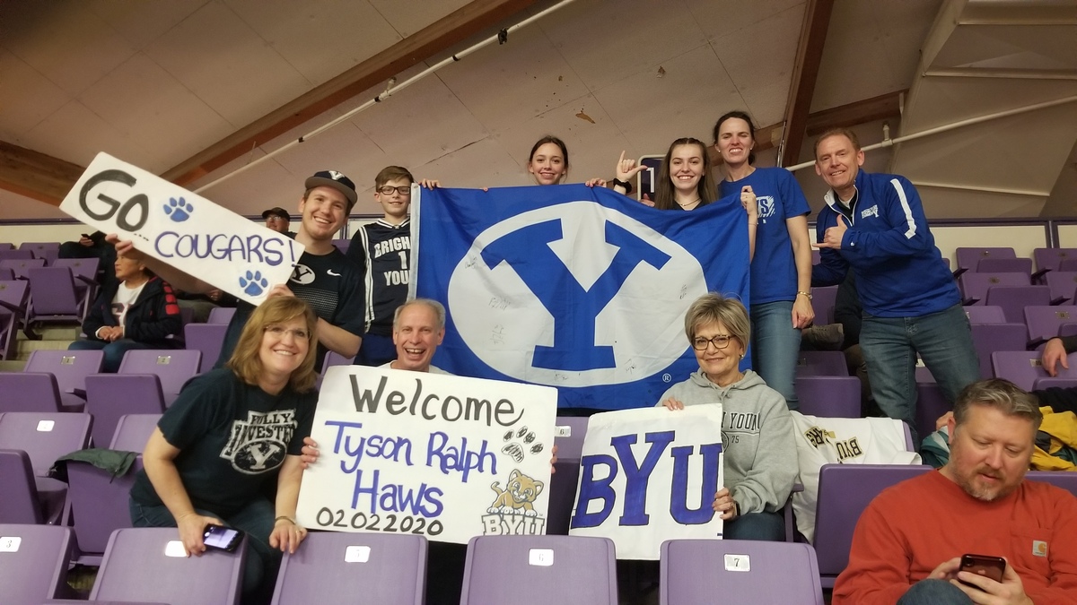 Some BYU fans at the Portland gane